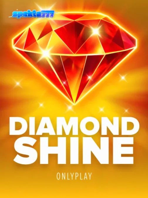 Tampilan visual slot Diamond Shine dengan simbol buah neon dan berlian.